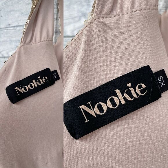 NOOKIE Smoulder Midi In Gold dress size XS - Picture 12 of 16